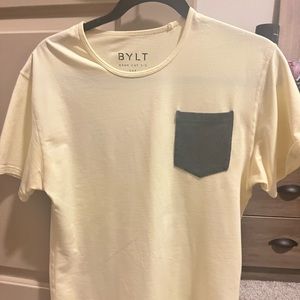 BYLT Lux Yellow Short Sleeve Pocket Tee